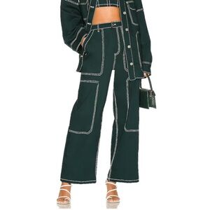 BY.DYLN Dark Green Cooper Jeans